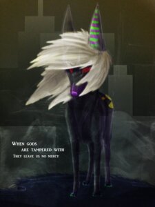 Rating: Safe Score: 0 Tags: 3:4 alternative_fashion ambiguous_gender bandai_namco blonde_hair canid canine canis domestic_dog e621 emo english_text feral hair horn mammal pac-man pac-man_(series) red_eyes scene_(fashion) scene_haircut solo sparklefur stripes text xxpoizenxx User: bunchy7s