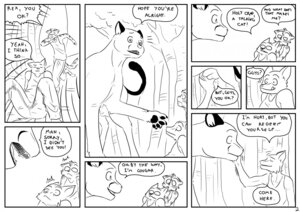 Rating: Explicit Score: 0 Tags: 2011 alpha_(james_howard) animal_genitalia anthro archived_source balls black_and_white canid canine canis clothing comic cougar dialogue digital_drawing_(artwork) digital_media_(artwork) domestic_cat domestic_dog e621 english_text eyes_closed felid feline felis feral flirting fully_sheathed genitals group james_howard male mammal monochrome multiple_scenes open_mouth outside pawpads paws plant rex_(james_howard) running sheath sitting size_difference speech_bubble text tongue tree User: bunchy7s