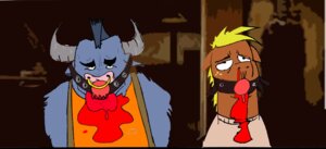 Rating: Explicit Score: 0 Tags: 2012 absurd_res anthro ball_gag big_macintosh_(mlp) blood bodily_fluids bovid bovine cattle duo e621 earth_pony equid equine esprites facial_piercing friendship_is_magic gag gagged hasbro hi_res horse iron_will_(mlp) male mammal my_little_pony nose_piercing nose_ring piercing pony pulp_fiction ring_piercing septum_piercing submissive submissive_male User: bunchy7s
