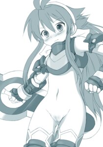 Rating: Questionable Score: 0 Tags: 1girls antenna_hair armor blush censored clothing female female_only fingerless_gloves flat_chest gloves hairband long_hair monochrome no_panties pussy rule34 sawatari_jinshi shinrabanshou shizuku_(shinrabanshou) solo solo_female stockings thighhighs User: bunchy7s