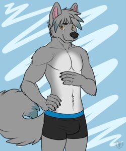 Rating: Safe Score: 0 Tags: 2013 anthro biceps black_clothing black_underwear boxer_briefs bulge canid canine canis clothed clothing crash_azarel_(character) digital_media_(artwork) e621 fur hi_res looking_at_viewer male mammal muscular muscular_anthro muscular_male pecs portrait pose simple_background smile solo tail three-quarter_portrait topless underwear vallhound wolf User: bunchy7s