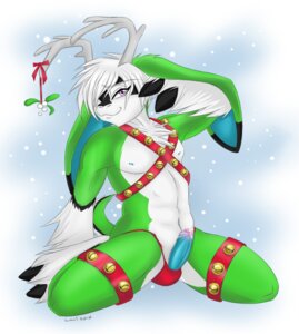 Rating: Explicit Score: 0 Tags: anthro antlers bell black_body black_fur blue_insides blue_penis bodily_fluids bovid bulge caprine christmas clothed clothing cyanotic_epithelium deer dipstick_ears e621 ear_markings erection femboy front_view fur genital_fluids genitals gloves_(marking) goat green_body green_fur hair holidays hooves horn humanoid_genitalia humanoid_penis hybrid kissing_bough leg_markings long_ears looking_at_viewer loui male mammal markings mistletoe multicolored_ears new_world_deer nipples penis penis_poking_out pepper_(loui) plant precum purple_eyes reindeer short_hair skimpy smile socks_(marking) solo white_body white_fur white_hair User: bunchy7s