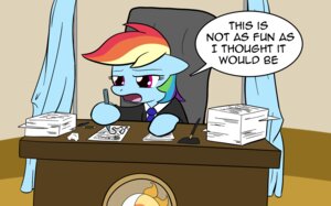 Rating: Safe Score: 0 Tags: accessory blue_body blue_fur chair clothing desk e621 english_text equid equine female feral friendship_is_magic fur furniture hair hasbro horse inside mammal multicolored_hair my_little_pony necktie open_mouth paper pen pony purple_eyes quadruped rainbow_dash_(mlp) rainbow_hair solo suite table text tongue whatsapokemon User: bunchy7s