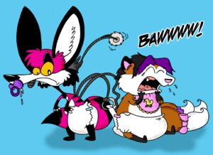 Rating: Questionable Score: 0 Tags: ageplay agouti-rex ambiguous_gender blue_background bodily_fluids canid canine clean_diaper clothing crying diaper duo e621 fox infantilism male mammal mechanism neonate roleplay simple_background tears toony young User: bunchy7s