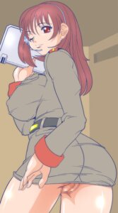 Rating: Explicit Score: 0 Tags: 1girls ass breasts brown_hair censored curvaceous earth_federation female gundam gundam_lost_war_chronicles higashiyama_(artist) huge_breasts human large_breasts light-skinned_female light_skin looking_back military_uniform no_panties noel_anderson pussy rule34 thick_thighs uniform upskirt wide_hips wink User: bunchy7s