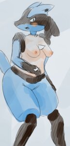 Rating: Questionable Score: 0 Tags: anthro biped black_body black_eyes black_fur blue_body blue_fur blush breasts canid canine e621 female fur generation_4_pokemon looking_at_viewer lucario mammal nintendo nipples open_mouth pienji pokemon pokemon_(species) simple_background sketch solo spikes standing yellow_body yellow_fur User: bunchy7s