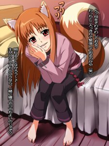 Rating: Safe Score: 0 Tags: 3:4 animal_humanoid barefoot bed blush brown_hair canid canid_humanoid canine canine_humanoid canis detailed_background e621 feet female furniture hair hindpaw holo_(spice_and_wolf) humanoid humanoid_feet japanese_text mammal mammal_humanoid nyamota paws pillow plantigrade red_eyes solo spice_and_wolf tail text translated wolf wolf_humanoid wolf_tail User: bunchy7s