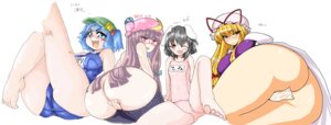Rating: Explicit Score: 0 Tags: ass black_hair blonde_hair blue_hair eyewear female glasses hat highres huge_ass long_hair multiple_females multiple_girls namidame nitori_kawashiro one-piece_swimsuit patchouli_knowledge purple_hair pussy ribbon ribbons rule34 school_swimsuit short_hair swimsuit tewi_inaba touhou translation_request white_school_swimsuit wink yukari_yakumo User: bunchy7s