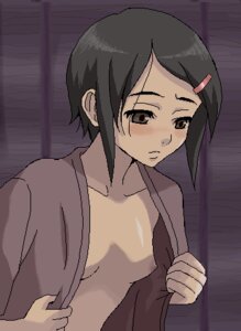 Rating: Explicit Score: 0 Tags: blush breasts female flat_chest hair_ornament hairclip lowres no_bra oekaki open_clothes pointy_chin rule34 saya_(seirei_no_moribito) seirei_no_moribito short_hair silver_eyes undressing User: bunchy7s