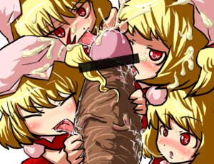 Rating: Explicit Score: 0 Tags: bar_censor blonde_hair blush censor_bar censored censored_penis clone clones closed_eyes collaborative_fellatio cum cum_on_hair dark-skinned_male dark_skin ejaculation facial fellatio female flandre_scarlet four_of_a_kind_(touhou) hakika handjob hat huge_cock interracial licking male multiple_fellatio multiple_females oral penis red_eyes rule34 saliva side_ponytail straight teamwork tongue touhou two-handed_handjob User: bunchy7s