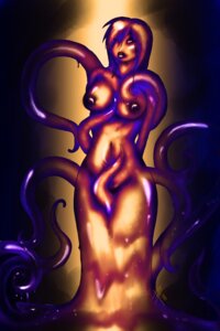 Rating: Questionable Score: 0 Tags: 2:3 areola black_areola black_lips black_nipples breasts dripping e621 eye_through_hair eyelashes female glistening glistening_body goo_creature goo_humanoid hair hairtuss hand_on_breast hi_res humanoid light lighting lips navel nipples not_furry orange_and_purple parted_lips purple_eyes sephora_(hairtuss) signature slime solo tentacles translucent translucent_hair User: bunchy7s