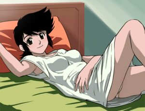 Rating: Explicit Score: 0 Tags: bed black_hair clothing demon_lord_dante female haruyama human lying nightshirt pale_skin panties pompadour rule34 saori_utsugi spiked_hair underwear User: bunchy7s