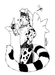 Rating: Questionable Score: 0 Tags: 2011 accessory anthro arthropod beverage black_and_white bottle breasts casual_exposure clothed clothing container digital_drawing_(artwork) digital_media_(artwork) dragonfly duo e621 ear_piercing ear_ring feather_ear_ring female genet hand_on_hip headband holding_bottle holding_container holding_object insect jewelry kalahari looking_aside looking_at_viewer mammal monochrome necklace nipples piercing ring_piercing side_view solo_focus tail topaz_(kalahari) topless tribal tropical viverrid User: bunchy7s