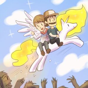 Rating: Safe Score: 0 Tags: 1:1 ben_paul blonde_hair brown_hair clothed clothing cloud e621 equid equine facial_hair fan_character feathered_wings feathers flying group hair hat headgear headwear horn kenny_(the_walking_dead) keterok low_res male mammal mustache mythological_creature mythological_equine mythology open_mouth outside sky skyscape the_walking_dead undead winged_unicorn wings zombie User: bunchy7s
