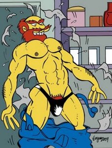 Rating: Explicit Score: 0 Tags: bulge clothes color flaccid front_view groundskeeper_willie human male male_only muscles nipples penis rule34 solo standing tagme the_simpsons victor_hodge User: bunchy7s