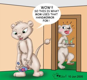 Rating: Explicit Score: 0 Tags: 2005 2girls blush caught clitoris cub drinking_glass father_of_the_pride female female_only feral furry furry_only gilbhart hand_mirror kate_(father_of_the_pride) multiple_females multiple_girls nude pussy rule34 sexual_exploration shocked sierra_(father_of_the_pride) tablet young User: bunchy7s