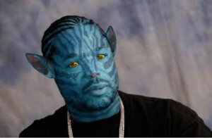 Rating: Safe Score: 0 Tags: alien alien_humanoid biped blue_body blue_markings bust_portrait chain clothed clothing e621 facial_markings fully_clothed gold_(metal) gold_chain grandfathered_content head_markings humanoid james_cameron's_avatar jewelry looking_at_viewer male markings meme na'vi necklace not_furry photo_manipulation photomorph portrait solo third-party_edit unknown_artist why xzibit yellow_eyes User: bunchy7s