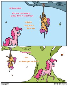 Rating: Safe Score: 0 Tags: comic cutie_mark duo e621 earth_pony english_text equid equine feathered_wings feathers female feral friendship_is_magic fur hair hasbro hi_res horse humor i-am-knot leaf long_hair mammal my_little_pony mythological_creature mythological_equine mythology open_mouth orange_body orange_feathers orange_fur pegasus pink_body pink_fur pink_hair pinkie_pie_(mlp) plant pony purple_eyes purple_hair rope scootaloo_(mlp) smile text tree upside_down wings young young_feral User: bunchy7s
