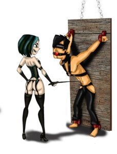 Rating: Explicit Score: 0 Tags: 1boy 1girls arms_up ass ball_gag blindfold bondage domination dominatrix drago-flame female femdom gag gagged goth gwen_(tdi) hair handcuffs high_heels human human_only humanoid male malesub red_ball_gag rule34 short_hair straight straight_hair total_drama_island trent_(tdi) white_background User: bunchy7s