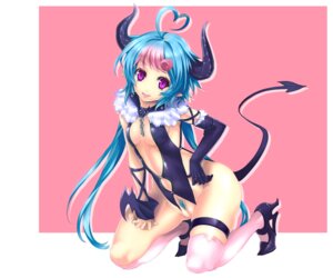 Rating: Questionable Score: 0 Tags: breasts cleavage elbow_gloves female fujimon gloves horns kneeling multicolored_hair no_panties original pink_hair pubic_hair purple_eyes pussy rule34 solo tail thighhighs white_legwear white_thighhighs User: bunchy7s