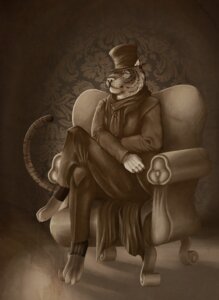 Rating: Safe Score: 0 Tags: 4_toes 5_fingers anthro biped bottomwear classy clothed clothing coat crossed_legs detailed e621 fedoracat feet felid fingers footwear fully_clothed fur furgonomics gloves handwear hat headgear headwear hi_res humanoid_hands legwear male mammal monochrome pantherine pants scarf sepia sitting socks solo stripes tail tailcoat tiger toes top_hat topwear whiskers User: bunchy7s Rating: Safe Score: 0 Tags: 4_toes 5_fingers anthro biped bottomwear classy clothed clothing coat crossed_legs detailed e621 fedoracat feet felid fingers footwear fully_clothed fur furgonomics gloves handwear hat headgear headwear hi_res humanoid_hands legwear male mammal monochrome pantherine pants scarf sepia sitting socks solo stripes tail tailcoat tiger toes top_hat topwear whiskers User: bunchy7s