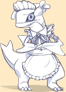 Rating: Safe Score: 0 Tags: ambiguous_gender anthro blush clothing e621 gabite generation_4_pokemon maid_uniform nintendo pokemon pokemon_(species) solo uniform unknown_artist User: bunchy7s