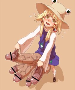 Rating: Explicit Score: 0 Tags: 1futa blush censored decko futanari intersex multi_genitalia multi_penis panicking penis pentaphallia rule34 sex_behemoth skirt_lift solo standing suwako_moriya touhou User: bunchy7s