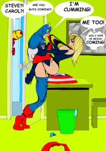 Rating: Explicit Score: 0 Tags: 1boy 1girls areola avengers biceps blonde_hair blue_eyes breasts captain_america carol_danvers dirtydennis female high_heel_boots high_heels iron_man male marvel marvel_comics mask missionary_position ms._marvel_(carol_danvers) nipples penis rule34 sex shield steve_rogers straight uncensored User: bunchy7s