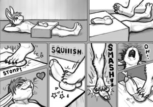 Rating: Explicit Score: 0 Tags: 4_toes ballbusting balls bodily_fluids claws cock_and_ball_torture cum cumshot digital_media_(artwork) duo e621 ejaculation english_text erection feet foot_fetish foot_on_balls foot_on_crotch genital_fluids genital_torture genitals heart_symbol hindpaw lagomorph lenexwants leporid lying male mammal masochism monochrome nude on_back orgasm pain pawpads paws penis plantigrade rabbit reelie solo_focus stepping_on_balls text toe_claws toes User: bunchy7s