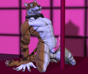 Rating: Explicit Score: 0 Tags: 3d_(artwork) anthro balls big_balls bow_(feature) bow_tie digital_media_(artwork) e621 erection felid genitals male mammal pantherine penile_spines penis pole solo stripes stripper tail tapiko tiger User: bunchy7s