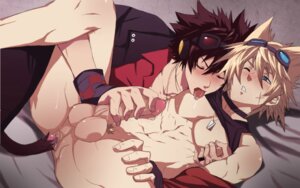 Rating: Explicit Score: 0 Tags: 2boys abs anal anal_object_insertion anal_plug anus bed black_monkey blonde_hair brown_hair butt_plug_tail buttplug cat_boy catboy cmnm diphallia diphallism duo goggles handjob headphones licking male male_focus male_only mazjojo multi_genitalia multi_penis muscles muscular muscular_male nipple_lick nipple_pinch nipple_tweak nipples nude object_insertion on_back one_closed_eye pecs penis penis_tail penis_tentacle rule34 sheets spread_legs tail tail_insertion tail_penis tentacle_on_male uncensored yaoi User: bunchy7s