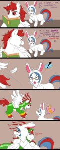 Rating: Safe Score: 0 Tags: absurd_res armor black_bars blue_eyes bunny_costume captain_courage clothing comic costume demon drpickelle duo e621 english_text equid equine eyewear fan_character feathered_wings feathers female feral friendship_is_magic furry_wearing_fursuit fursuit glasses hair hasbro hi_res horn letterbox male mammal my_little_pony mythological_creature mythological_equine mythology paramedic_(mlp) pegasus quadruped rabbit_fursuit red_eyes red_hair royal_guard_(mlp) simple_background tail text unicorn white_body white_feathers wings User: bunchy7s