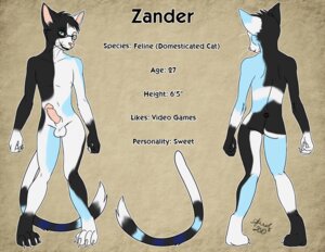 Rating: Explicit Score: 0 Tags: 1boy 2010 animal_genitalia anthro balls color erection feline fur furry glasses herraardy looking_at_viewer male male_only model_sheet penis rule34 sheath solo tail zander User: bunchy7s