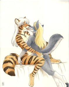 Rating: Explicit Score: 0 Tags: 2009 amber_eyes anthro anthro_on_anthro bed belly black_pawpads blonde_hair breasts butt canid canine canis duo e621 eyebrows feet felid female female/female fluffy fluffy_tail french_kissing fur furniture gloves_(marking) green_eyes grey_body grey_fur grope hair half-closed_eyes hand_on_butt holding_butt hybrid jensca jewelry kacey kimber kissing leg_markings long_hair love mammal markings multicolored_body multicolored_fur narrowed_eyes necklace nude orange_body orange_fur pantherine pawpads paws pink_tongue sex side_boob simple_background slim socks_(marking) striped_body striped_fur striped_markings striped_tail stripes tail tail_markings tattoo teeth tiger tongue white_background white_belly white_body white_fur white_hair wolf User: bunchy7s
