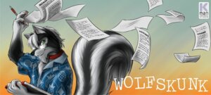 Rating: Safe Score: 0 Tags: anthro beard black_body black_fur blue_clothing blue_shirt blue_topwear canid canine canis chest_tuft claws clothing collar corel_painter_(artwork) coreldraw_(artwork) digital_media_(artwork) e621 english_text facial_hair fur goatee green_eyes hair hi_res hybrid kman-studio male mammal markings mephitid paint_tool_sai_(artwork) paper pawpads paws pen shirt short_hair skunk solo striped_markings striped_skunk striped_tail stripes tail tail_markings text topwear tuft white_body white_fur white_hair wolf User: bunchy7s