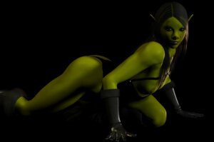 Rating: Questionable Score: 0 Tags: 3d_(artwork) all_fours black_hair breasts clothing digital_media_(artwork) e621 female gloves green_body green_skin greenstreet hair handwear hethra humanoid latex leather looking_at_viewer nipples not_furry orc pig_nose solo User: bunchy7s