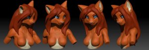 Rating: Questionable Score: 0 Tags: 3d_(artwork) athrial blue_eyes breasts digital_media_(artwork) e621 featureless_breasts felid female fur hair half-length_portrait hi_res mammal naturally_censored nude orange_body orange_fur portrait red_hair solo User: bunchy7s