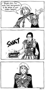 Rating: Safe Score: 0 Tags: 2009 assassin's_creed black_and_white censor_bar censored clasped_hands comic duo e621 english_text ezio_auditore femboy grandfathered_content human human_only leonardo_da_vinci_(character) line_art male mammal monochrome not_furry sparkles text ubisoft unknown_artist User: bunchy7s