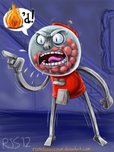 Rating: Safe Score: 0 Tags: 3:4 angry animate_inanimate benson_dunwoody bodily_fluids candy cartoon_network dessert e621 fire fired food gesture gum gumball_(candy) gumball_machine hand_gesture humanoid living_machine machine male not_furry open_mouth pictographics pointing regular_show ronnieraccoon saliva solo standing teeth text url User: bunchy7s