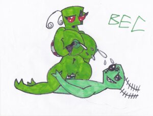 Rating: Explicit Score: 0 Tags: alien alien_humanoid big_breasts bigeyedcartoon black_eyes bodily_fluids breasts cum cum_in_vagina cum_inside duo e621 erection facial_scar female genital_fluids genitals green_body green_nipples huge_breasts humanoid invader_zim irken lactating male male/female milk nickelodeon nipples nude orgasm pak penis red_eyes scar sex simple_background smile thick_thighs traditional_media_(artwork) vulva white_background wide_hips User: bunchy7s