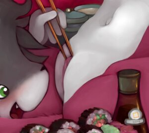 Rating: Explicit Score: 0 Tags: aeris_(vg_cats) anthro chopsticks clitoris countershading domestic_cat duo e621 felid feline felis female food food_fetish food_play fur genitals green_eyes hair humor leo_(vg_cats) makizushi male mammal nude orangebox pink_body pink_fur sushi tongue vg_cats vgbutts vulva User: bunchy7s