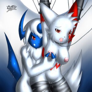 Rating: Explicit Score: 0 Tags: 2009 absol anthro bandaged_leg breasts collar female furry furry_only game_freak gradient_background grin leash mn_xenx nintendo nipple_play pok&eacute;mon_(species) pokemon pokemon_(species) pokemon_rse red_eyes rule34 smooth_skin tail tied_up zangoose User: bunchy7s
