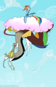 Rating: Safe Score: 0 Tags: 2013 absurd_res antlers blue_body blue_feathers chimera cloud cutie_mark discord_(mlp) draconequus duo e621 equid equine fangs feathered_wings feathers female feral friendship_is_magic grievousfan hair hasbro hi_res horn male mammal multicolored_hair multicolored_tail my_little_pony mythological_creature mythological_equine mythology outside pegasus purple_eyes rainbow_dash_(mlp) rainbow_hair rainbow_tail red_eyes sky skyscape tail teeth text url white_hair wings User: bunchy7s