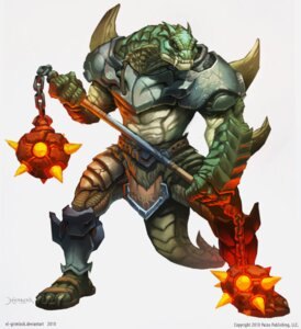 Rating: Safe Score: 0 Tags: anthro armor clothing double_flail dungeons_and_dragons e621 el-grimlock fangs flail footwear hasbro khestath legged_snake male melee_weapon official_art paizo pathfinder reptile sandals scalie serpentfolk shoes shoulder_pads snake solo tail teeth warrior weapon wizards_of_the_coast User: bunchy7s