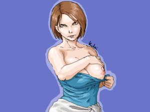 Rating: Explicit Score: 0 Tags: 1girls 2010 artist_name big_areola big_breasts breasts brown_eyes brown_hair capcom exposed_breasts exposing eyebrows_visible_through_hair female female_only human jill_valentine jill_valentine_(julia_voth) kuki_(artist) looking_at_viewer one_breast_out pink_areola pink_nipples purple_background resident_evil resident_evil_3 rule34 simple_background solo solo_female solo_focus tits tubetop User: bunchy7s