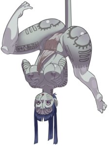 Rating: Questionable Score: 0 Tags: alien big_breasts blue_body blue_hair blue_skin bottomwear breasts butt clothing e621 female fondling grabbing hair hand_on_breast hanging_by_tail holding_breast humanoid inverted_nipples loincloth monster_girl_(genre) nipples not_furry petaroh prehensile_tail sasizume self_fondle simple_background solo tail tattoo tribal upside_down white_background User: bunchy7s
