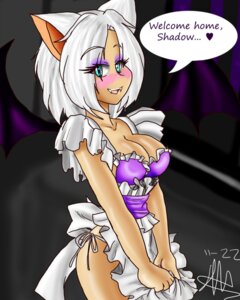 Rating: Questionable Score: 0 Tags: animal_humanoid anthro bat bat_humanoid blue_eyes blush breasts butt cleavage clothed clothing dialogue e621 english_text fangs female hair heart_symbol humanoid maid_uniform mammal mammal_humanoid membrane_(anatomy) membranous_wings mistressmotocaru rouge_the_bat sega solo sonic_the_hedgehog_(series) teeth text uniform white_hair wings User: bunchy7s Rating: Questionable Score: 0 Tags: animal_humanoid anthro bat bat_humanoid blue_eyes blush breasts butt cleavage clothed clothing dialogue e621 english_text fangs female hair heart_symbol humanoid maid_uniform mammal mammal_humanoid membrane_(anatomy) membranous_wings mistressmotocaru rouge_the_bat sega solo sonic_the_hedgehog_(series) teeth text uniform white_hair wings User: bunchy7s