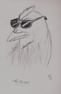 Rating: Safe Score: 0 Tags: ambiguous_gender anthro avian beak bird black_and_white chicken deal_with_it e621 eyewear galliform glasses graphite_(artwork) monochrome muffler_(artist) phasianid sketch solo sunglasses traditional_media_(artwork) User: bunchy7s