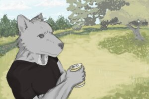 Rating: Safe Score: 0 Tags: anthro beverage can canid canine canis cloud container e621 male mammal ozinec plant river shrub solo tree wolf wood User: bunchy7s