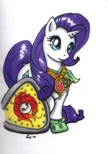 Rating: Safe Score: 0 Tags: armor blue_eyes cutie_mark e621 equid equine female feral friendship_is_magic hair hasbro horn long_hair mammal my_little_pony mythological_creature mythological_equine mythology purple_hair rarity_(mlp) shield short_hair simple_background solo tail unicorn unknown_artist white_background User: bunchy7s